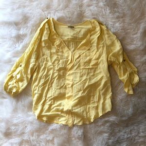 L Charlotte Russe Yellow Blouse